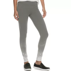 Women's Sonoma Goods For Life® Midrise Leggings 45 Women's Sonoma Goods For Life® Midrise Leggings -Sonoma Clothing Store 2946661 Gray Dye Effect