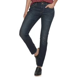 Women's Sonoma Goods For Life® Supersoft Stretch Midrise Skinny Jeans 41 Women's Sonoma Goods For Life® Supersoft Stretch Midrise Skinny Jeans -Sonoma Clothing Store 2954787 Deep Rinse Crosshatch