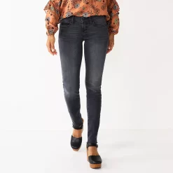 Women's Sonoma Goods For Life® Supersoft Stretch Midrise Skinny Jeans 40 Women's Sonoma Goods For Life® Supersoft Stretch Midrise Skinny Jeans -Sonoma Clothing Store 2954787 Gray Raw Hem