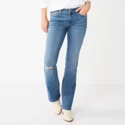 Women's Sonoma Goods For Life® Midrise Bootcut Jeans 27 Women's Sonoma Goods For Life® Midrise Bootcut Jeans -Sonoma Clothing Store 2955090 Light Wash