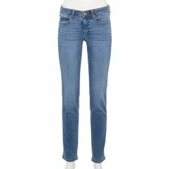 Women's Sonoma Goods For Life® Supersoft Midrise Straight-Leg Jeans -Sonoma Clothing Store 3022856 Authentic Medium