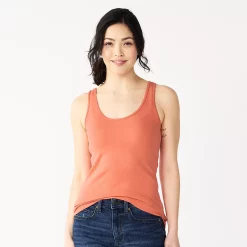 Women's Sonoma Goods For Life® Layering Tank -Sonoma Clothing Store 3381138 Dark Peach