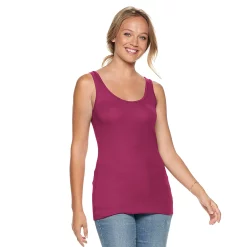 Women's Sonoma Goods For Life® Layering Tank -Sonoma Clothing Store 3381138 Dark Pink