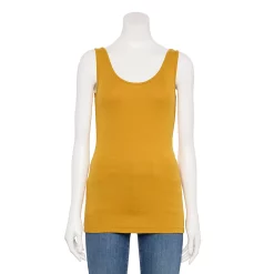Women's Sonoma Goods For Life® Layering Tank -Sonoma Clothing Store 3381138 Gold