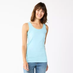 Women's Sonoma Goods For Life® Layering Tank -Sonoma Clothing Store 3381138 Light Sky Blue