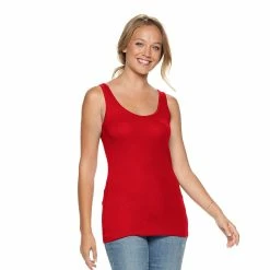 Women's Sonoma Goods For Life® Layering Tank -Sonoma Clothing Store 3381138 Red