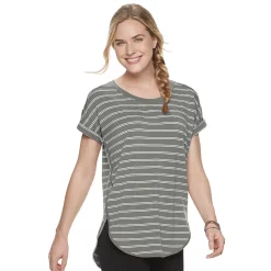 Women's Sonoma Goods For Life® Supersoft Dolman Tunic -Sonoma Clothing Store 3509904 Olive Stripe