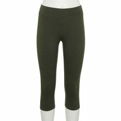 Women's Sonoma Goods For Life® Wide-Waist Capri Leggings 54 Women's Sonoma Goods For Life® Wide-Waist Capri Leggings -Sonoma Clothing Store 3584124 Olive