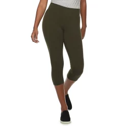 Women's Sonoma Goods For Life® Wide-Waist Capri Leggings 47 Women's Sonoma Goods For Life® Wide-Waist Capri Leggings -Sonoma Clothing Store 3584124 Pine Ridge