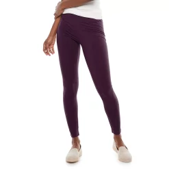 Petite Sonoma Goods For Life® Essential Leggings -Sonoma Clothing Store 3587570 Plum Skin