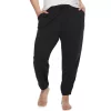 Plus Size Sonoma Goods For Life® Elastic Hem Essential Pajama Pants -Sonoma Clothing Store 3671959 Black