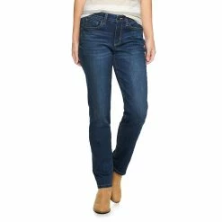 Women's Sonoma Goods For Life® Straight-Leg High-Waisted Curvy Jeans -Sonoma Clothing Store 4380113 Eastin