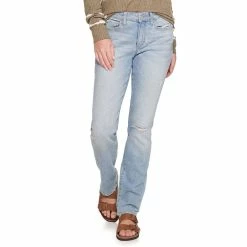 Women's Sonoma Goods For Life® Straight-Leg High-Waisted Curvy Jeans -Sonoma Clothing Store 4380113 Mabry