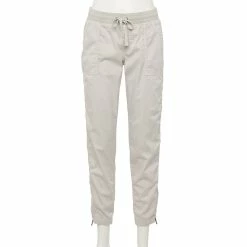 Women's Sonoma Goods For Life® Zipper-Hem Elastic-Waist Utility Jogger Pants -Sonoma Clothing Store 4530070 Almond