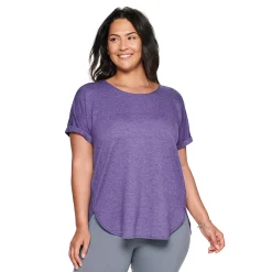 Plus Size Sonoma Goods For Life® Supersoft Short Sleeve Top -Sonoma Clothing Store 4886368 Grape Arbor