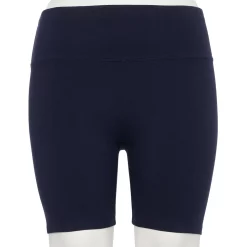 Plus Size Sonoma Goods For Life® High-Waisted Bike Shorts -Sonoma Clothing Store 4891853 Navy