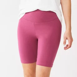 Women's Sonoma Goods For Life® High-Waist Bike Shorts -Sonoma Clothing Store 4910074 Mauve