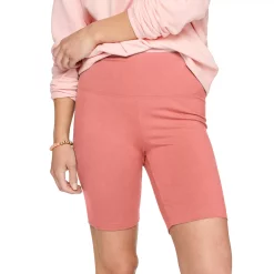 Women's Sonoma Goods For Life® High-Waist Bike Shorts -Sonoma Clothing Store 4910074 Pink Sheraton