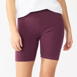Women's Sonoma Goods For Life® High-Waist Bike Shorts -Sonoma Clothing Store 4910074 Plum Prune