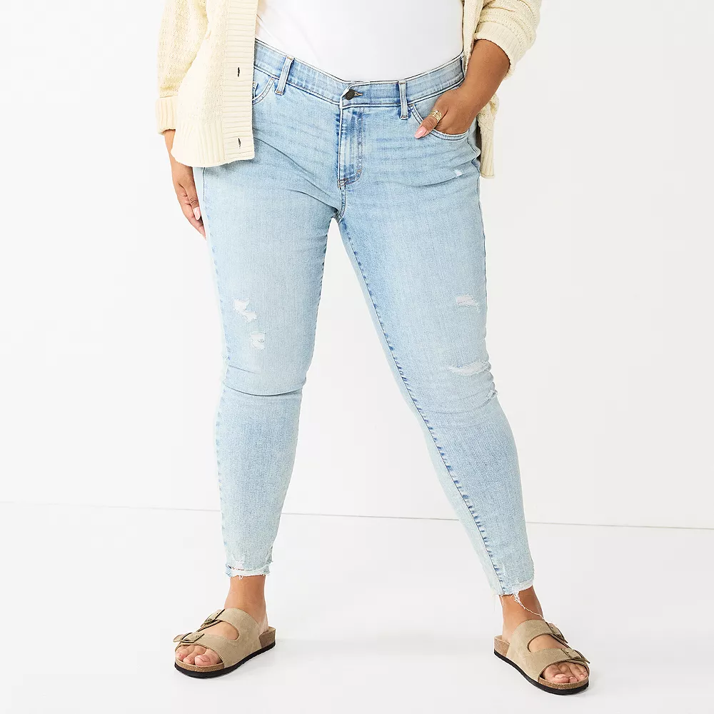 Plus Size Sonoma Goods For Life® Premium Mid-Rise Skinny Jeans 11 Plus Size Sonoma Goods For Life® Premium Mid-Rise Skinny Jeans - Image 9