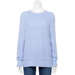 Women's Sonoma Goods For Life® All Over Stitch Crewneck Sweater 29 Women's Sonoma Goods For Life® All Over Stitch Crewneck Sweater -Sonoma Clothing Store 4923526 Light Blue