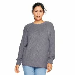 Women's Sonoma Goods For Life® All Over Stitch Crewneck Sweater 34 Women's Sonoma Goods For Life® All Over Stitch Crewneck Sweater -Sonoma Clothing Store 4923526 Mauve