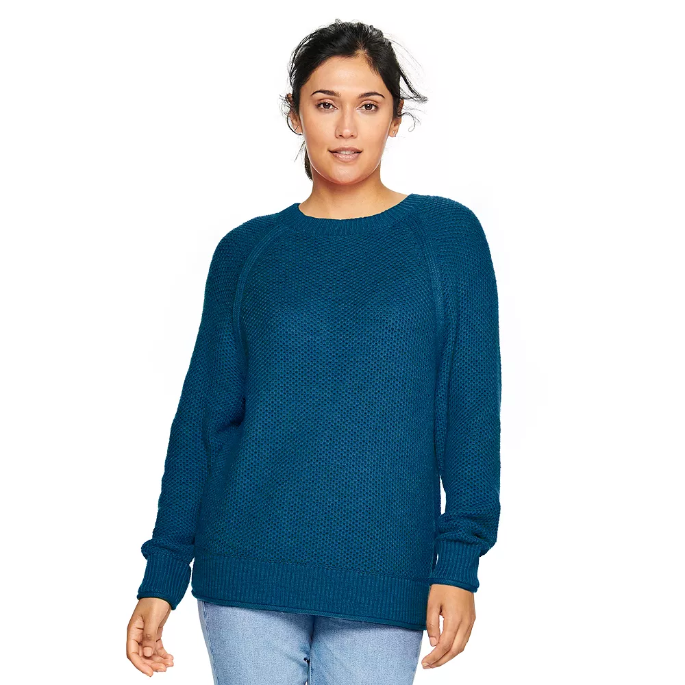 Women's Sonoma Goods For Life® All Over Stitch Crewneck Sweater 3 Women's Sonoma Goods For Life® All Over Stitch Crewneck Sweater
