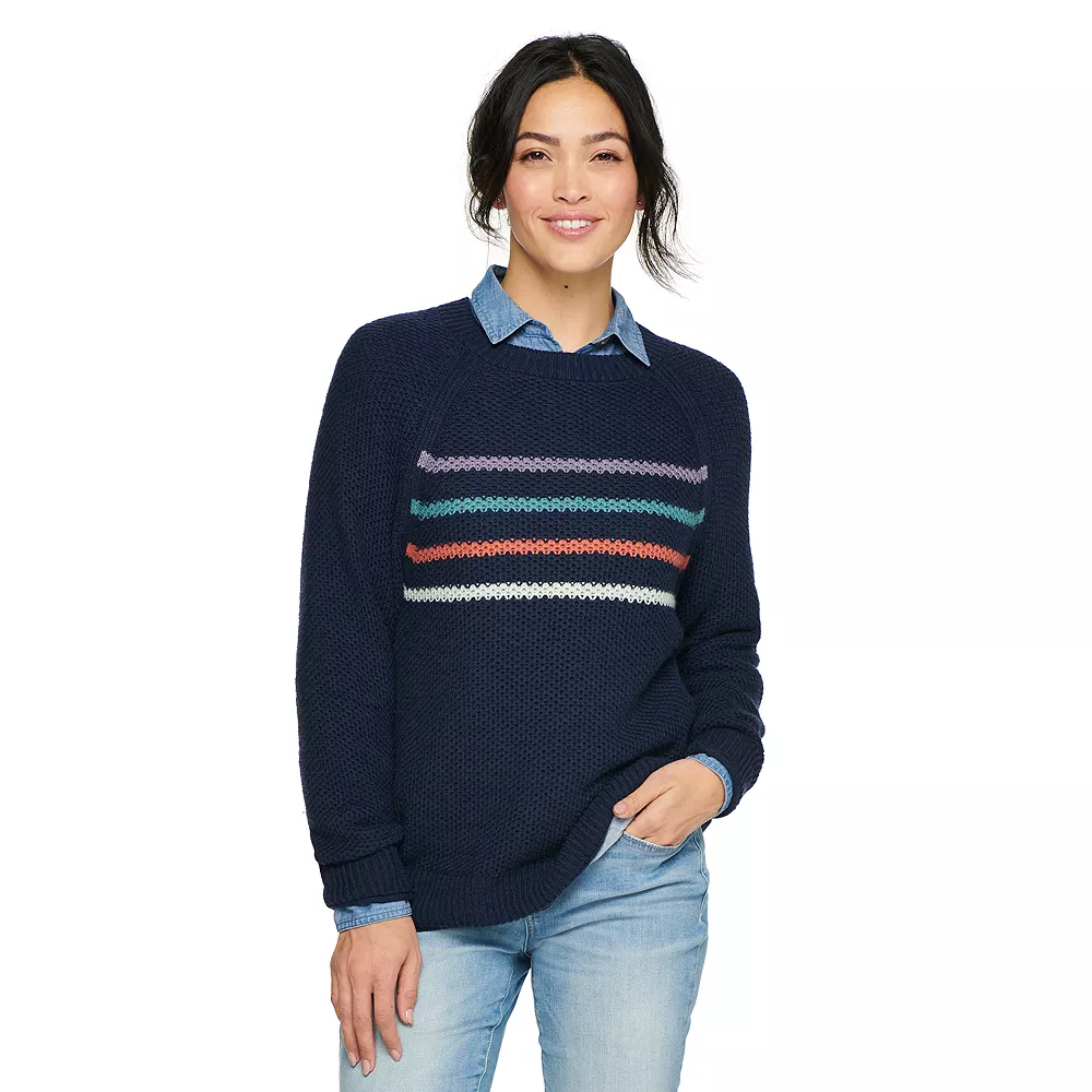 Women's Sonoma Goods For Life® All Over Stitch Crewneck Sweater 10 Women's Sonoma Goods For Life® All Over Stitch Crewneck Sweater - Image 8