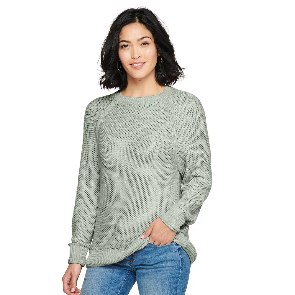 Women's Sonoma Goods For Life® All Over Stitch Crewneck Sweater 5 Women's Sonoma Goods For Life® All Over Stitch Crewneck Sweater - Image 3