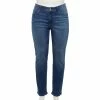 Plus Size Sonoma Goods For Life® Premium Elastic-Waist Midrise Straight-Leg Jeans -Sonoma Clothing Store 4988856 Hartson