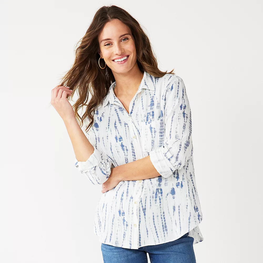 Women's Sonoma Goods For Life® Essential Everyday Button-Down Shirt 11 Women's Sonoma Goods For Life® Essential Everyday Button-Down Shirt - Image 9