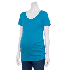 Maternity Sonoma Goods For Life® Essential Scoopneck Tee -Sonoma Clothing Store 4998304 Blue