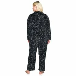 Plus Size Sonoma Goods For Life® Velour Pajama Shirt & Pajama Pants Set -Sonoma Clothing Store 5033014 ALT