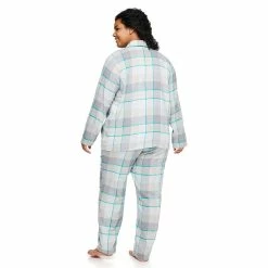 Plus Size Sonoma Goods For Life® Flannel Pajama Shirt & Pajama Pants Set 12 Plus Size Sonoma Goods For Life® Flannel Pajama Shirt & Pajama Pants Set -Sonoma Clothing Store 5146738 ALT