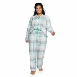 Plus Size Sonoma Goods For Life® Flannel Pajama Shirt & Pajama Pants Set 13 Plus Size Sonoma Goods For Life® Flannel Pajama Shirt & Pajama Pants Set -Sonoma Clothing Store 5146738 ALT2