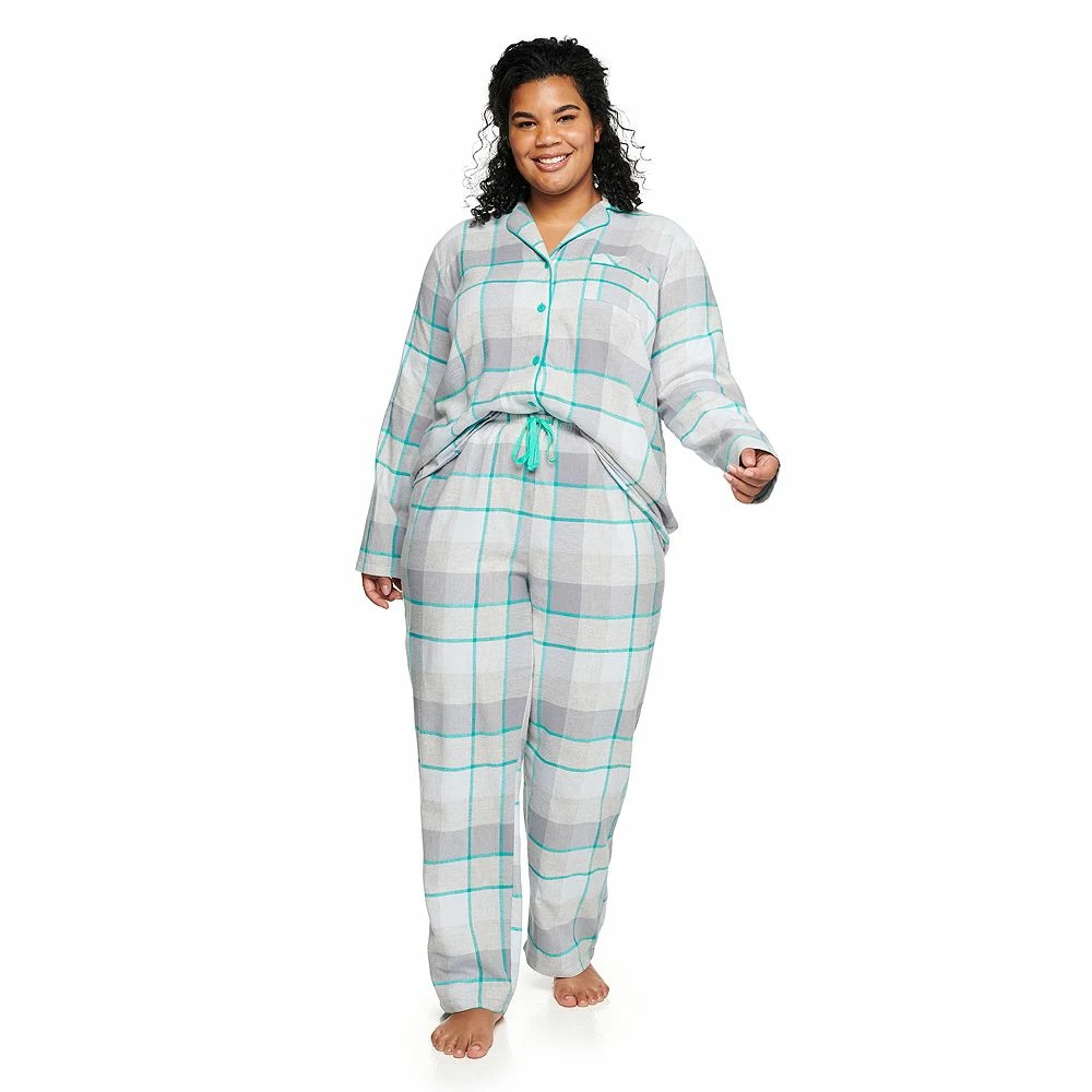 Plus Size Sonoma Goods For Life® Flannel Pajama Shirt & Pajama Pants Set 8 Plus Size Sonoma Goods For Life® Flannel Pajama Shirt & Pajama Pants Set - Image 6