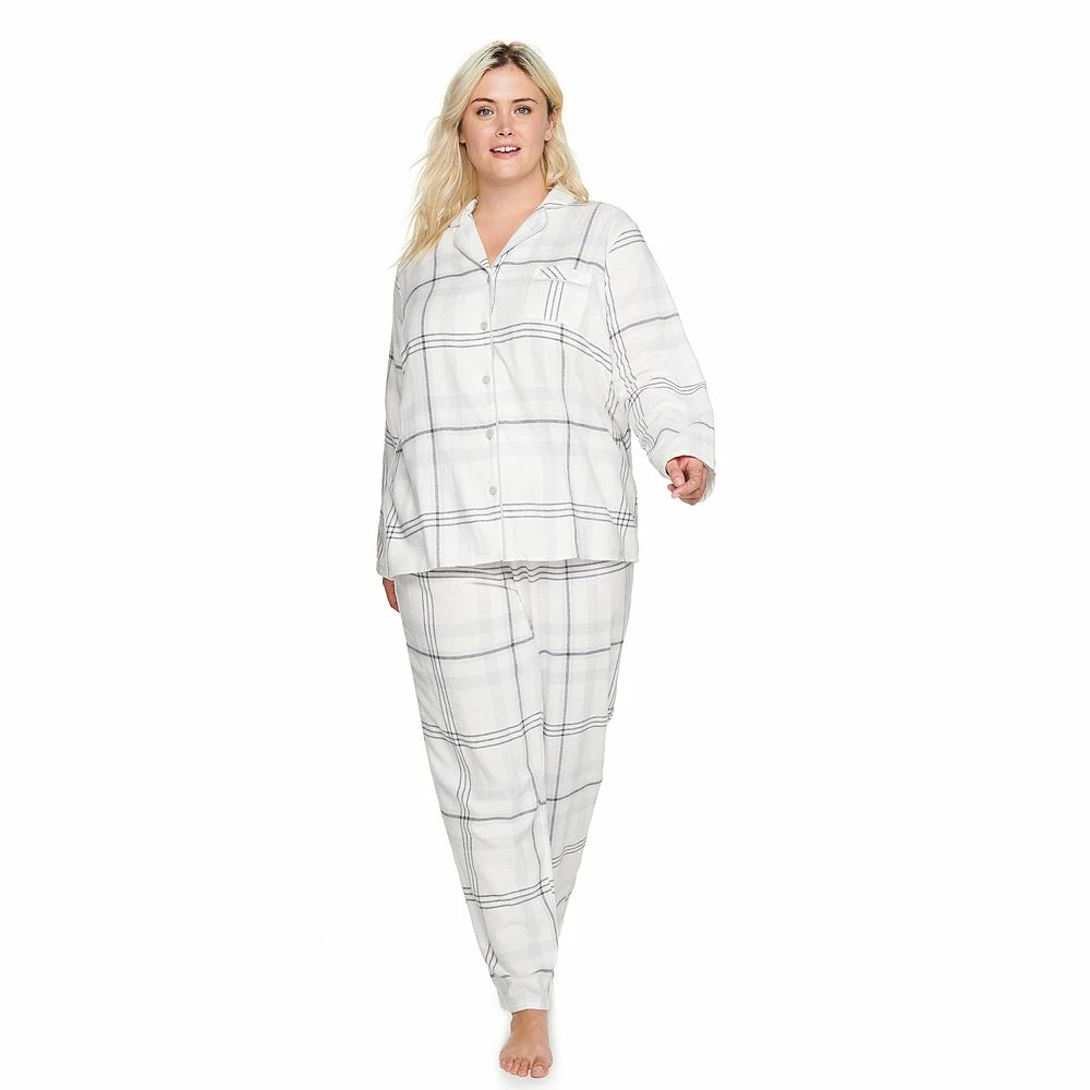 Plus Size Sonoma Goods For Life® Flannel Pajama Shirt & Pajama Pants Set 6 Plus Size Sonoma Goods For Life® Flannel Pajama Shirt & Pajama Pants Set - Image 4