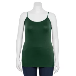 Plus Size Sonoma Goods For Life® Spaghetti Strap Cami -Sonoma Clothing Store 5158435 Evening Pine