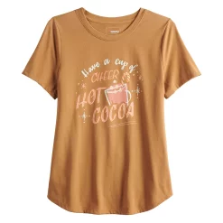 Women's Sonoma Goods For Life® Short Sleeve Holiday Graphic Tee -Sonoma Clothing Store 5180762 ALT5