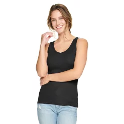 Petite Sonoma Goods For Life® Everyday Rib Tank -Sonoma Clothing Store 5216348 Black