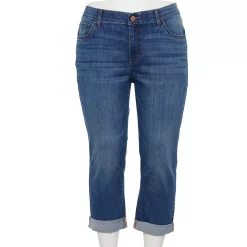 Plus Size Sonoma Goods For Life® Premium Rolled Cuff Capri Jeans -Sonoma Clothing Store 5230748 Hartson