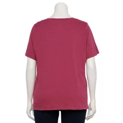 Plus Size Sonoma Goods For Life® Everyday V-Neck Tee -Sonoma Clothing Store 5232140 ALT