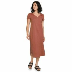 Women's Sonoma Goods For Life® Knit Midi T-Shirt Dress -Sonoma Clothing Store 5236607 Marsala Flower