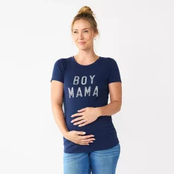 Maternity Sonoma Goods For Life® Fitted Crewneck Graphic Tee 60 Maternity Sonoma Goods For Life® Fitted Crewneck Graphic Tee -Sonoma Clothing Store 5237042 Boy Mama