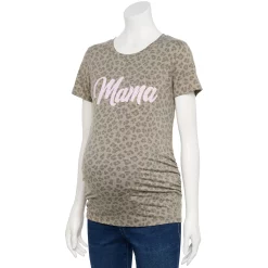 Maternity Sonoma Goods For Life® Fitted Crewneck Graphic Tee 82 Maternity Sonoma Goods For Life® Fitted Crewneck Graphic Tee -Sonoma Clothing Store 5237042 Cheetah Mama