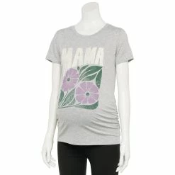 Maternity Sonoma Goods For Life® Fitted Crewneck Graphic Tee 71 Maternity Sonoma Goods For Life® Fitted Crewneck Graphic Tee -Sonoma Clothing Store 5237042 Gray Mama Floral