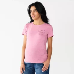 Maternity Sonoma Goods For Life® Fitted Crewneck Graphic Tee 59 Maternity Sonoma Goods For Life® Fitted Crewneck Graphic Tee -Sonoma Clothing Store 5237042 Purple Mom