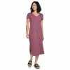 Petite Sonoma Goods For Life® Knit T-Shirt Midi Dress -Sonoma Clothing Store 5237287 Plum