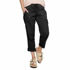 Women's Sonoma Goods For Life® Comfort Waist Utility Capri Pants 20 Women's Sonoma Goods For Life® Comfort Waist Utility Capri Pants -Sonoma Clothing Store 5237613 Black