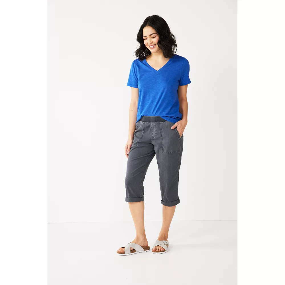 Women's Sonoma Goods For Life® Comfort Waist Pull-On Capri Pants 5 Women's Sonoma Goods For Life® Comfort Waist Pull-On Capri Pants - Image 3